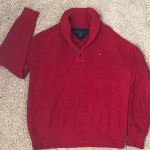 Red Tommy Hilfiger sweater